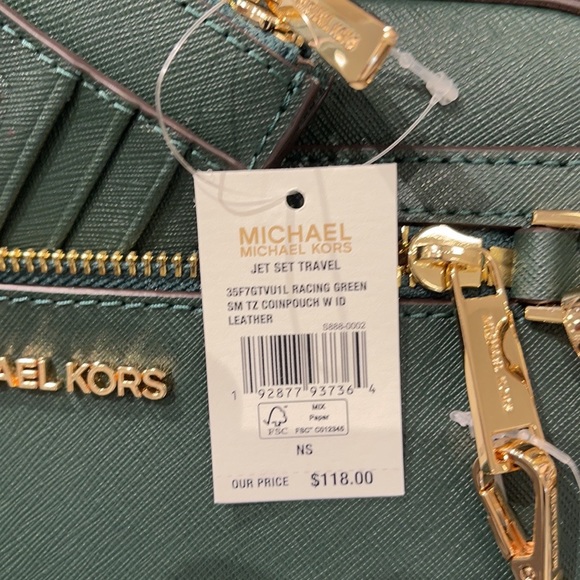 Michael Kors Jet Set Travel Small Leather Top Zip Coin Pouch With ID - Picture 4 of 11